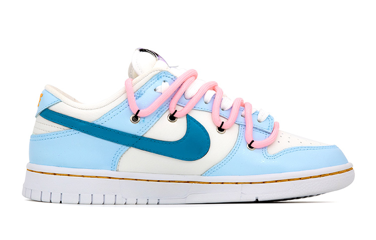 Order [Nike Custom] Dunk Low 'Puteri Beku Biru-Merah Jambu-Putih' DH9765-100(Team肆-蓝粉解构女款)