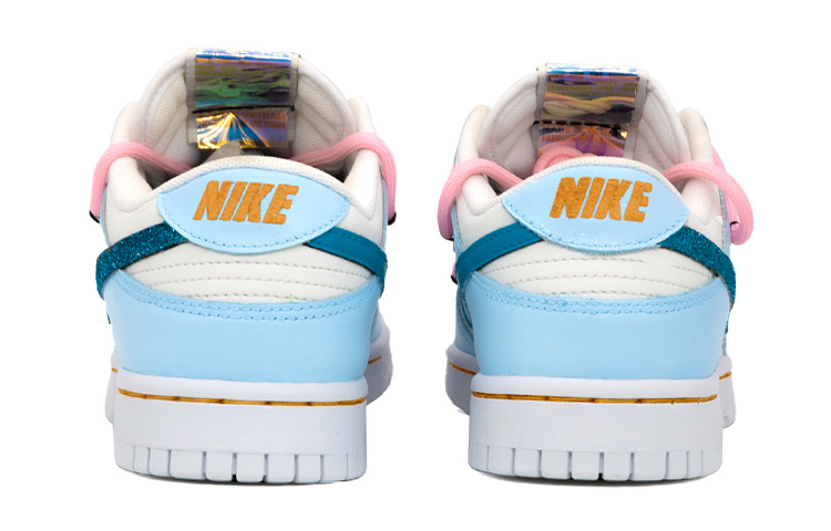 Shop [Nike Custom] Dunk Low 'Puteri Beku Biru-Merah Jambu-Putih' DH9765-100(Team肆-蓝粉解构女款)