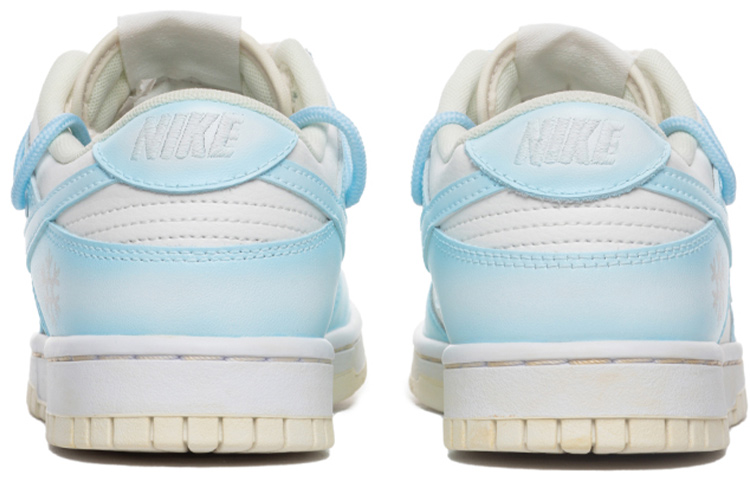 Shop [Sepatu Custom] Nike Dunk Low 'Frozen Snowflakes' Salju Beku DJ6188-100(Team拾肆-男款雪花蓝白S-BOX)