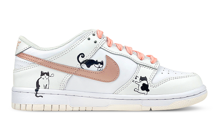 Order [Nike Kasut Menarik] Nike Dunk Low 'Fun Cat Graffiti' DH9765-100(Team47-女粉钩6只猫)