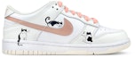 Order 【客製化球鞋】Nike Dunk Low 趣味貓咪 寵物 貓爪塗鴉 低幫 板鞋 GS 黑白粉