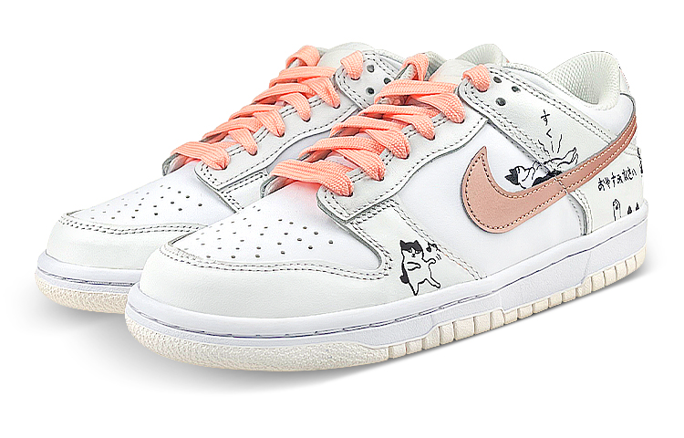 Lookbook [Nike Kasut Menarik] Nike Dunk Low 'Fun Cat Graffiti' DH9765-100(Team47-女粉钩6只猫)