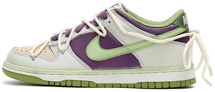 【定制球鞋】 Nike Dunk Low 未來太空人 低幫 板鞋 GS 白紫綠 Buy 【定制球鞋】 Nike Dunk Low 未來太空人 低幫 板鞋 GS 白紫綠