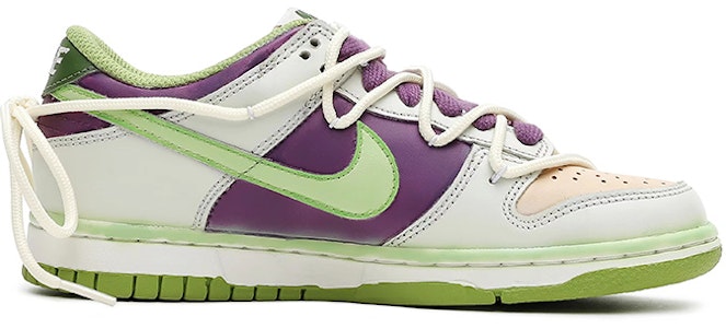 【定制球鞋】 Nike Dunk Low 未來太空人 低幫 板鞋 GS 白紫綠 Order 【定制球鞋】 Nike Dunk Low 未來太空人 低幫 板鞋 GS 白紫綠