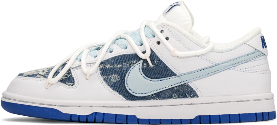 【客製球鞋】Nike Dunk 皮革 FZBB 主題 復古 低筒 滑板鞋 男款 藍白 Order 【客製球鞋】Nike Dunk 皮革 FZBB 主題 復古 低筒 滑板鞋 男款 藍白