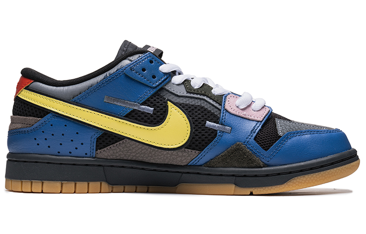 Lookbook [Kasut Custom] Nike Dunk Low 'Game Key Graffiti Biru Kuning' DB0500-001(TeamB-男款电玩蓝黄A-BOX)