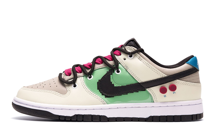 Buy [Zapatos Personalizados] Nike Dunk Low 'Gameboy Verde-Negro-Crema' DH9765-002(TeamR-女款游戏机)