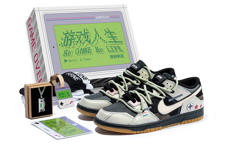 Buy 【カスタムシューズ】ナイキ ダンク ロー 'ゲーミング グラフィティ ブラック グレー' DB0500-001(TeamB-男款电玩黑灰A-BOX)