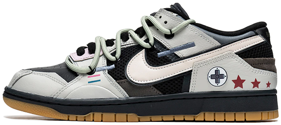 【カスタムシューズ】ナイキ ダンク ロー 'ゲーミング グラフィティ ブラック グレー' DB0500-001(TeamB-男款电玩黑灰A-BOX) Order 【カスタムシューズ】ナイキ ダンク ロー 'ゲーミング グラフィティ ブラック グレー' DB0500-001(TeamB-男款电玩黑灰A-BOX)