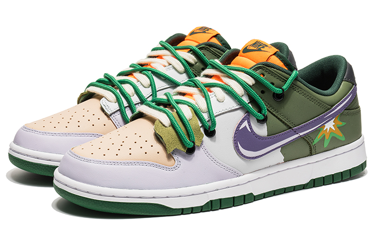 Lookbook [Kasut Rekaan Khas] Nike Dunk Low 'Gamma Ray Deconstructed Putih Hijau' DD1391-300(TeamB-绿巨人S-BOX)