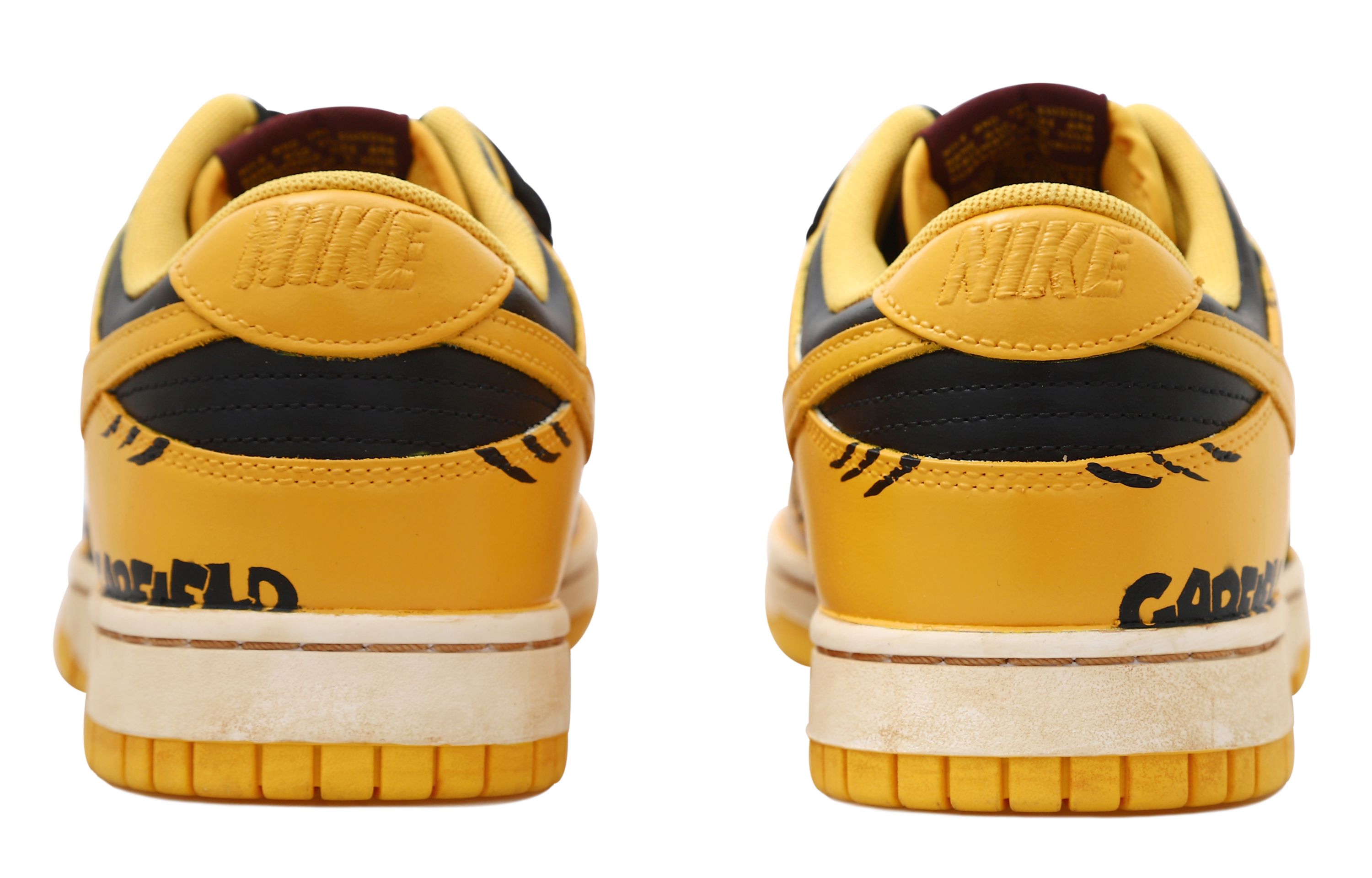 Shop [定制鞋款] 耐克Dunk Low '加菲猫涂鸦黑黄' DD1391-702(Team拾玖-爆裂加菲S-BOX）