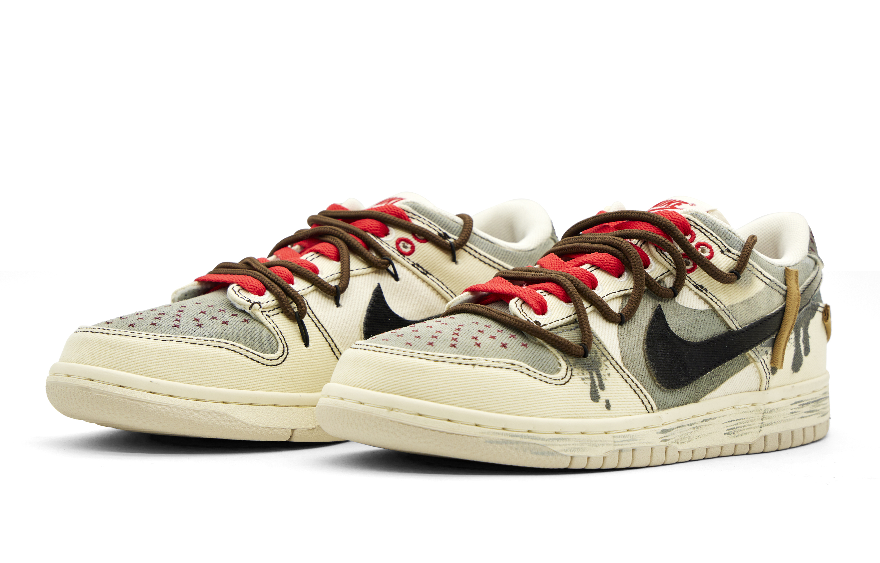 Lookbook [Kasut Tersuai] Nike Dunk Low 'Geometrik Coklat' DV0834-100-486695