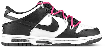 Lookbook 【訂製球鞋】Nike Dunk Low 禮盒 黑白熊貓 大眼萌仔 黑煤球 解構 防滑 低筒 板鞋 男女款 黑粉