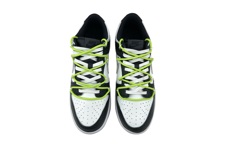 Shop Nike Dunk Low Deconstruidas Negro/Blanco/Verde CW1590-100(Team叁-女款复古黑白绿S-BOX)