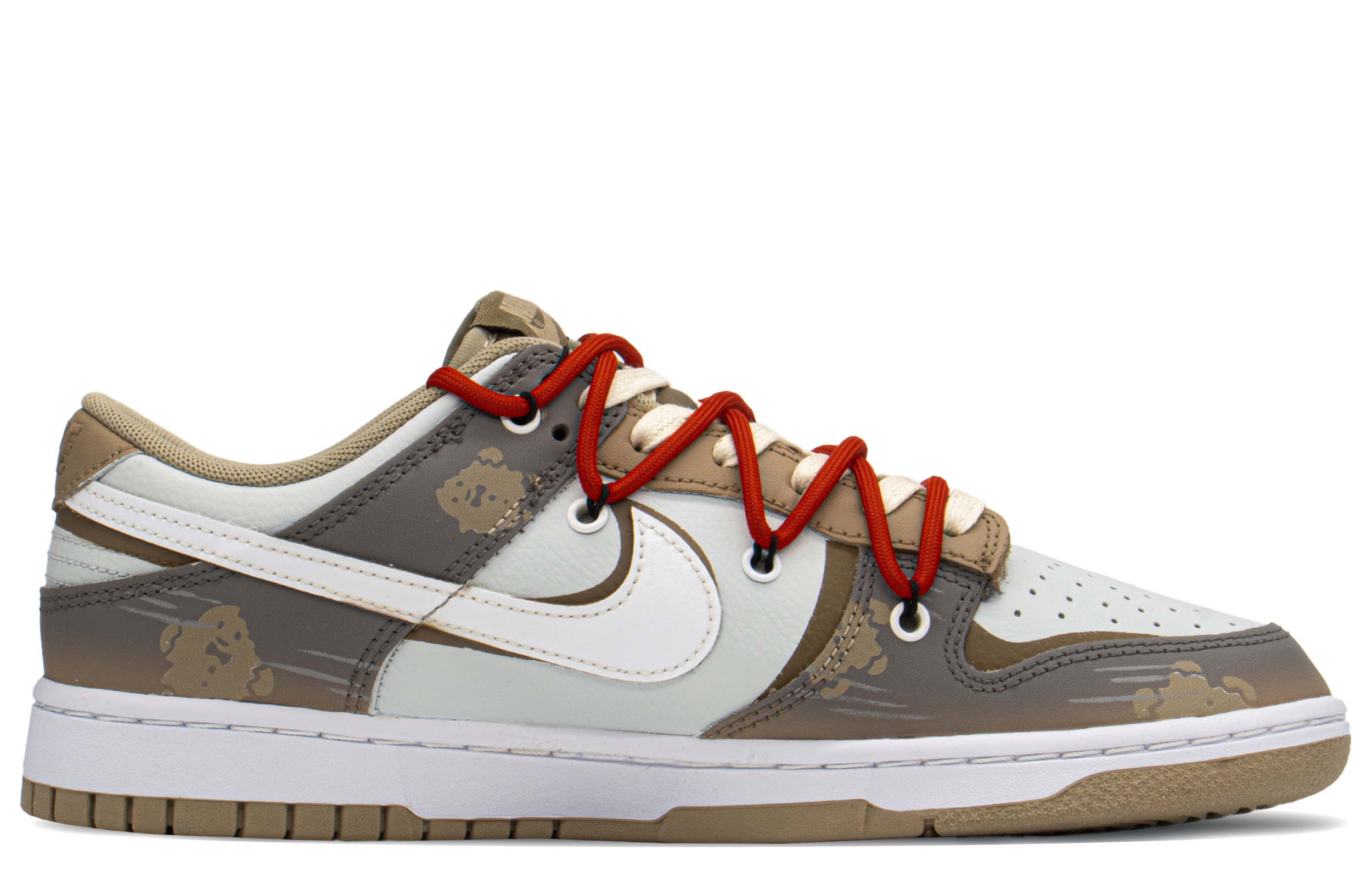 Order 【訂製球鞋】 Nike Dunk Low 聖誕禮遇 薑餅人 解構禮盒 低幫 板鞋 男款 米白棕