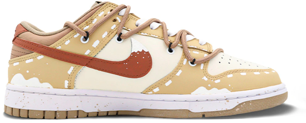 【定制球鞋】 Nike Dunk Low 薑餅人 解構 休閒 情侶 低幫 板鞋 男款 淺棕 Order 【定制球鞋】 Nike Dunk Low 薑餅人 解構 休閒 情侶 低幫 板鞋 男款 淺棕