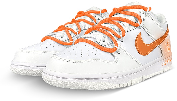 Zapatillas Nike Dunk Low 'Gradiente Jirafa - Blanco Naranja' DH9765-100(Team47-女款长颈鹿) Lookbook Zapatillas Nike Dunk Low 'Gradiente Jirafa - Blanco Naranja' DH9765-100(Team47-女款长颈鹿)