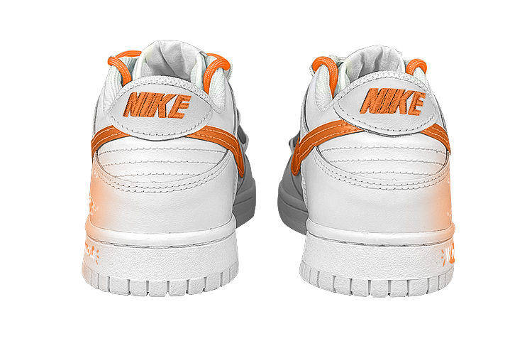 Purchase 【訂製球鞋】 Nike Dunk Low 禮盒 解構雙鞋帶 長頸鹿 暈染漸變 低筒 板鞋 男款 白橙