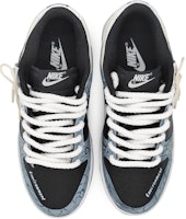 【定制球鞋】 Nike Dunk Low 冰河世紀 冰川裂變 3D效果 刺繡標牌 可拆卸 環保主題鞋 低幫 板鞋 男款 黑藍 Shop 【定制球鞋】 Nike Dunk Low 冰河世紀 冰川裂變 3D效果 刺繡標牌 可拆卸 環保主題鞋 低幫 板鞋 男款 黑藍