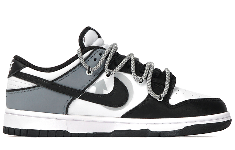 Lookbook 【訂製球鞋】 Nike Dunk Low 大腦當機 電競塗鴉 機械故障 像素 電玩遊戲 低筒 板鞋 男款 黑白