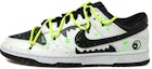Order 【訂製球鞋】 Nike Dunk Low 解構風 潑墨 夜光 螢光綠 鯊魚 眼睛 低幫 板鞋 男款 黑白綠