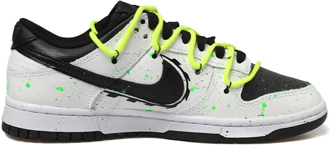 【訂製球鞋】 Nike Dunk Low 解構風 潑墨 夜光 螢光綠 鯊魚 眼睛 低幫 板鞋 男款 黑白綠 Lookbook 【訂製球鞋】 Nike Dunk Low 解構風 潑墨 夜光 螢光綠 鯊魚 眼睛 低幫 板鞋 男款 黑白綠