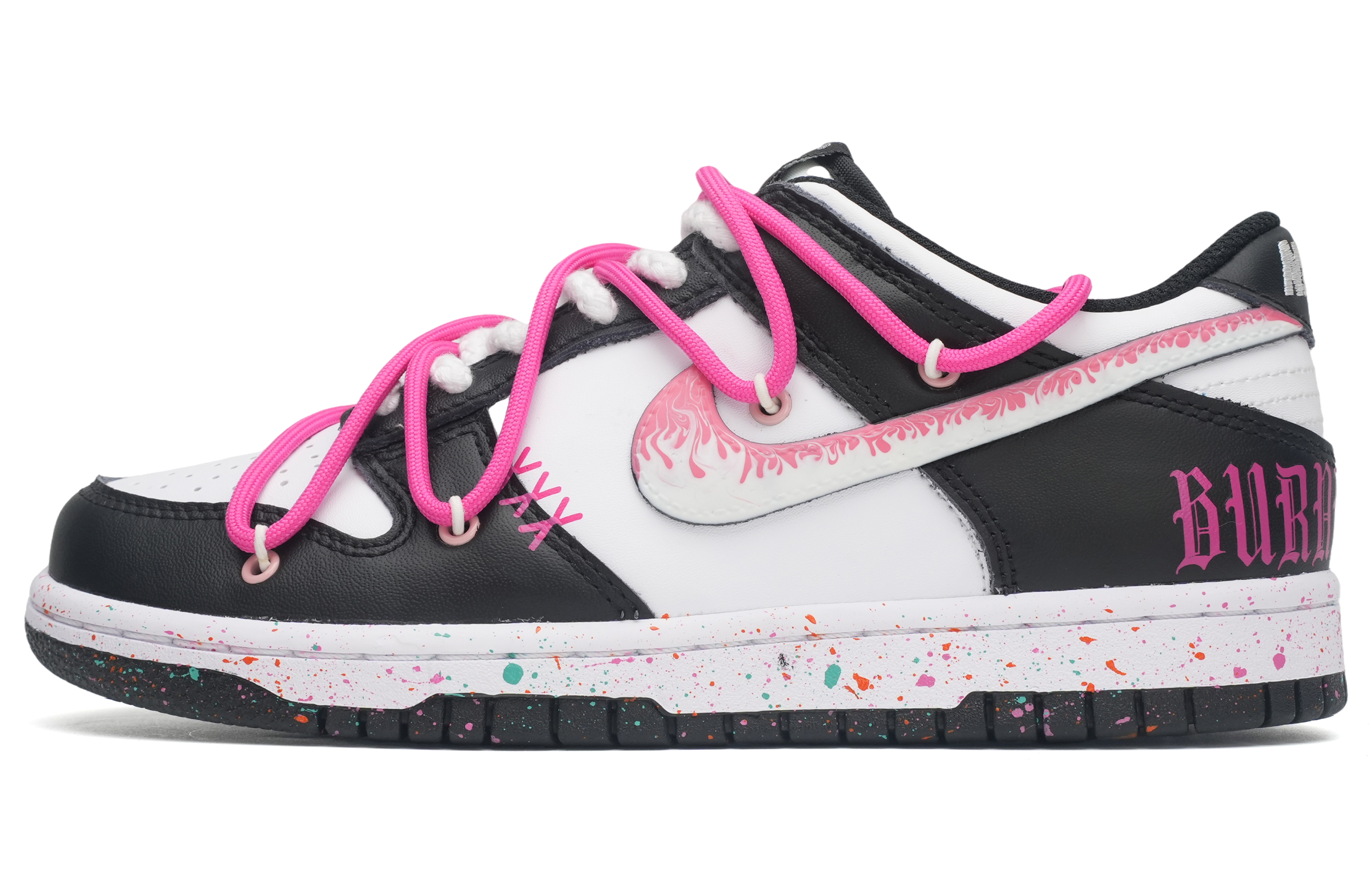 Buy [Zapatos Personalizados] Nike Dunk Low 'Latido Gótico Splatter Subcultura' CW1590-100-466243