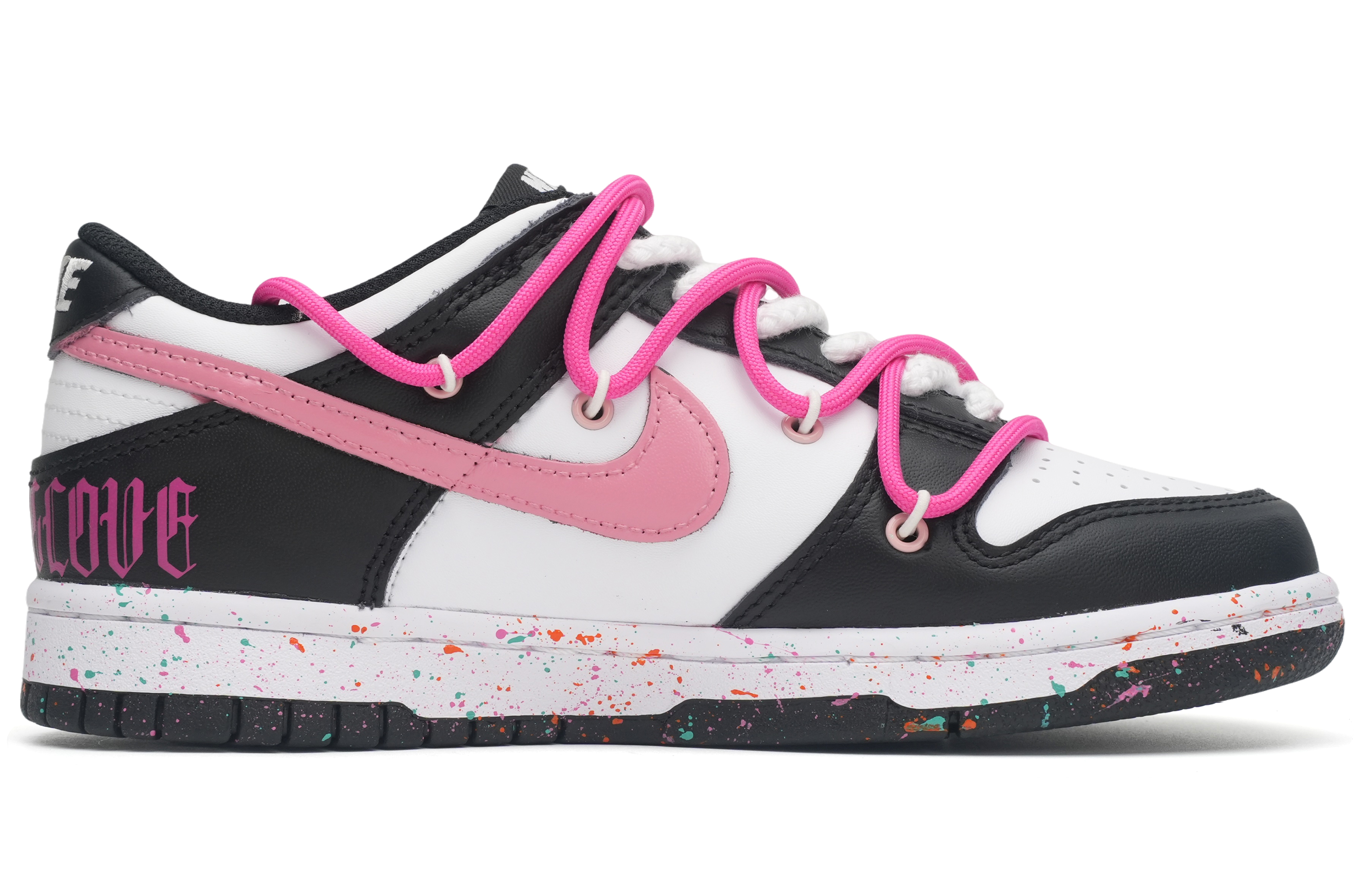 Order [Zapatos Personalizados] Nike Dunk Low 'Latido Gótico Splatter Subcultura' CW1590-100-466243