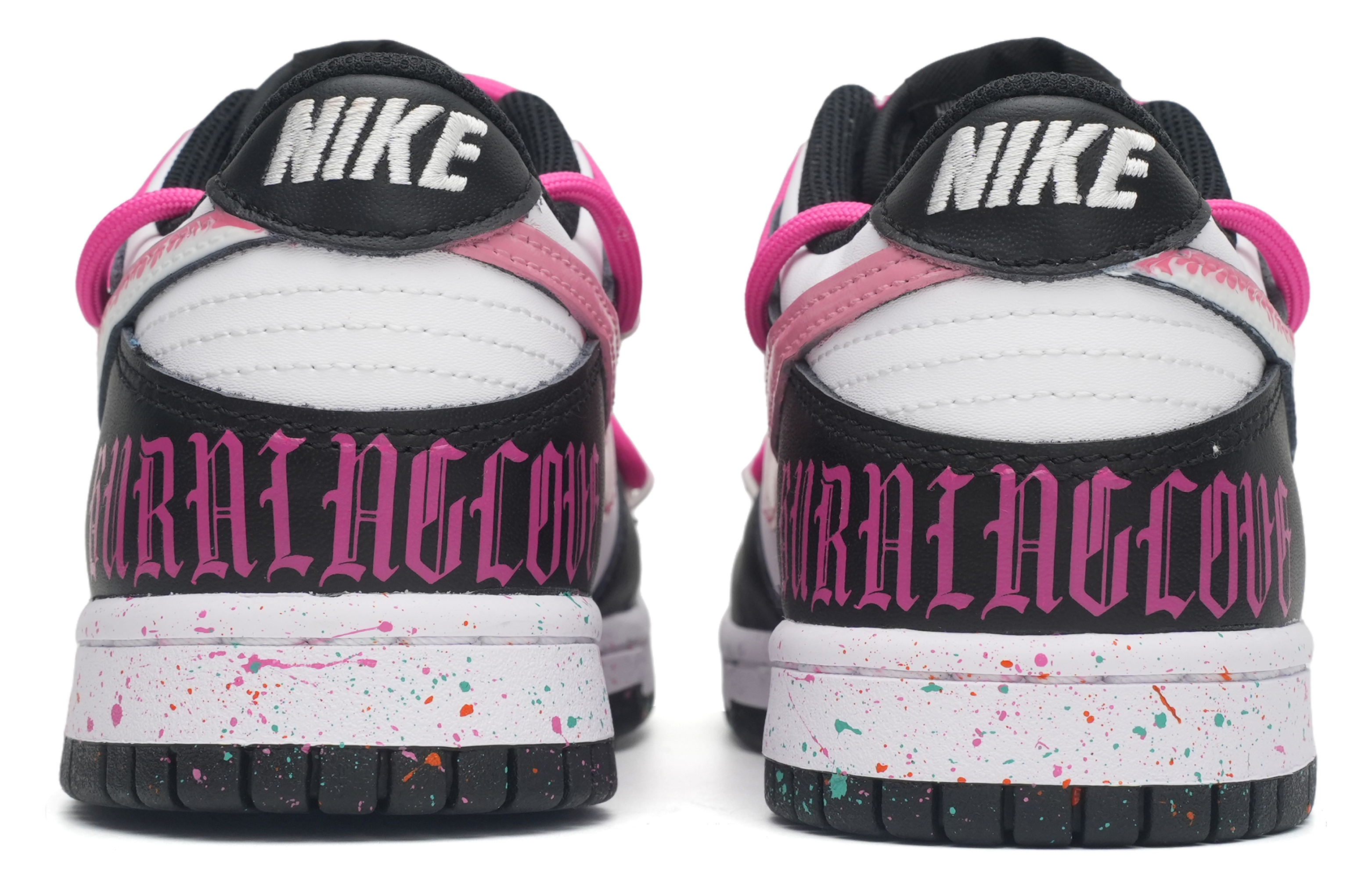 Shop [Zapatos Personalizados] Nike Dunk Low 'Latido Gótico Splatter Subcultura' CW1590-100-466243