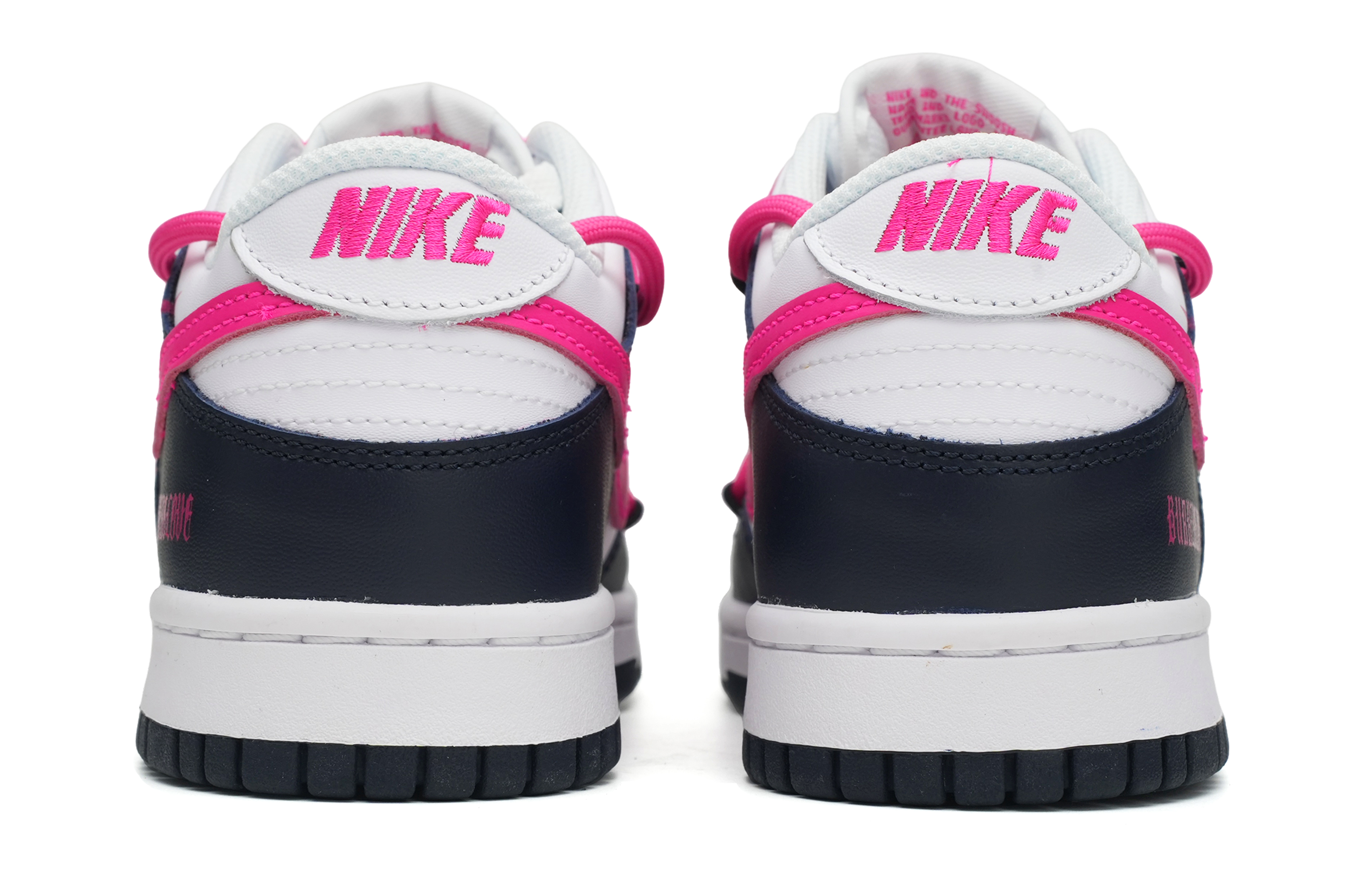 Purchase [Zapatos Personalizados] Nike Dunk Low 'Gothic Swoosh Blanco Negro Rosa' FB9109-401(Team35-活力三钩)