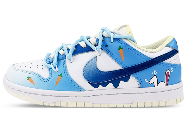 Buy [Sepatu Kustom] Nike Dunk Low 'Gradient Bunny and Carrot Graffiti' DJ6188-100(Team47-男款蓝兔萝卜)