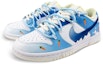 Lookbook 【訂製球鞋】Nike Dunk Low MAY 解構 漸變流淌 兔子 胡蘿蔔 塗鴉 雙鞋帶 低幫 板鞋 男款 白藍
