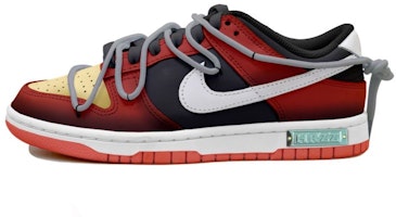 【定制鞋款】耐克Dunk Low '渐变磨损黑红白黄' DH9765-103(Team拾玖-黑红渐变女S-BOX) Buy 【定制鞋款】耐克Dunk Low '渐变磨损黑红白黄' DH9765-103(Team拾玖-黑红渐变女S-BOX)