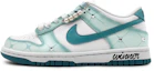 Buy 【訂製球鞋】Nike Dunk Low 青青糯山 鑲鑽 漸變青綠 小清新色彩 低筒 板鞋 GS 青色