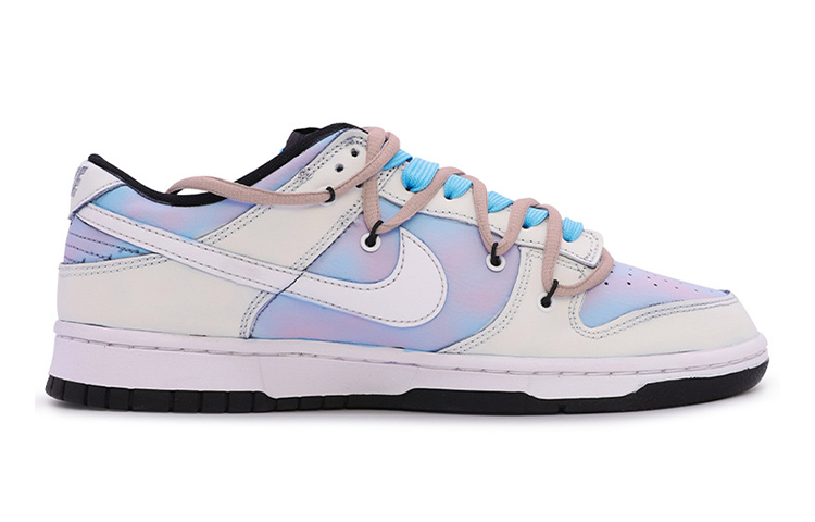 Order 【定制球鞋】 Nike Dunk Low 愛心 漸變 vibe 高街 解構 情侶 低幫 板鞋 GS 藍粉
