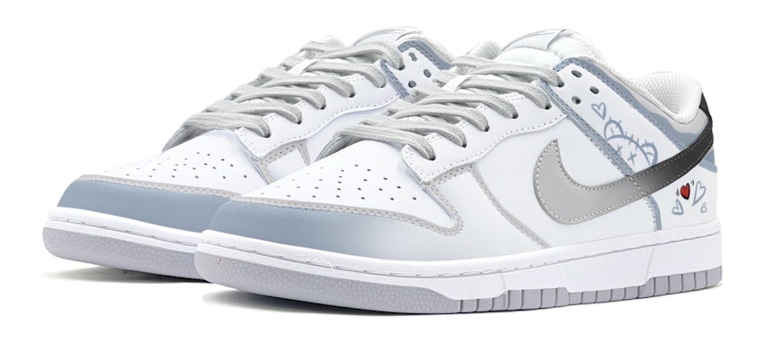 【定製球鞋】Nike Dunk Low 漸變噴漆 愛心熊 特殊鞋盒 休閒 低筒 板鞋 灰藍 Lookbook 【定製球鞋】Nike Dunk Low 漸變噴漆 愛心熊 特殊鞋盒 休閒 低筒 板鞋 灰藍