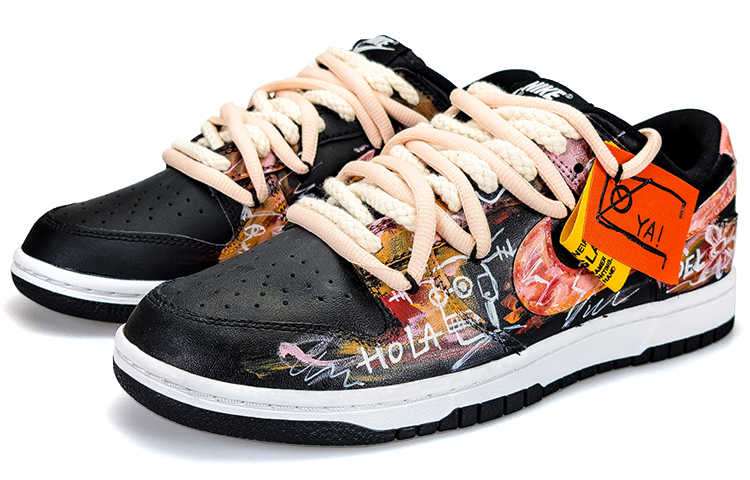 Lookbook [自定义鞋] 耐克Dunk Low '涂鸦黑橙' DV0831-002(TeamNine-当代艺术)