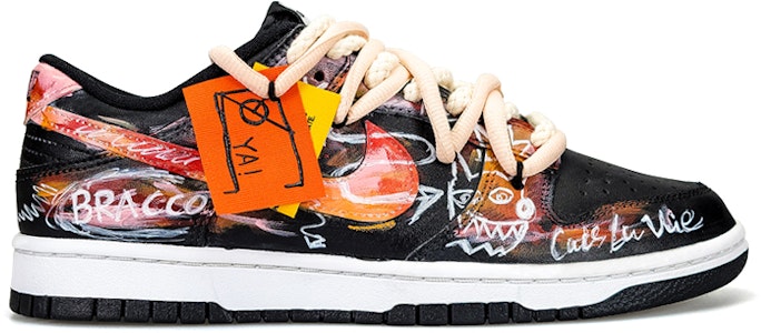 【定制球鞋】 Nike Dunk Low HOLA 塗鴉牆畫 當代藝術 便利風 低筒 滑板鞋 男款 黑橙 Purchase 【定制球鞋】 Nike Dunk Low HOLA 塗鴉牆畫 當代藝術 便利風 低筒 滑板鞋 男款 黑橙