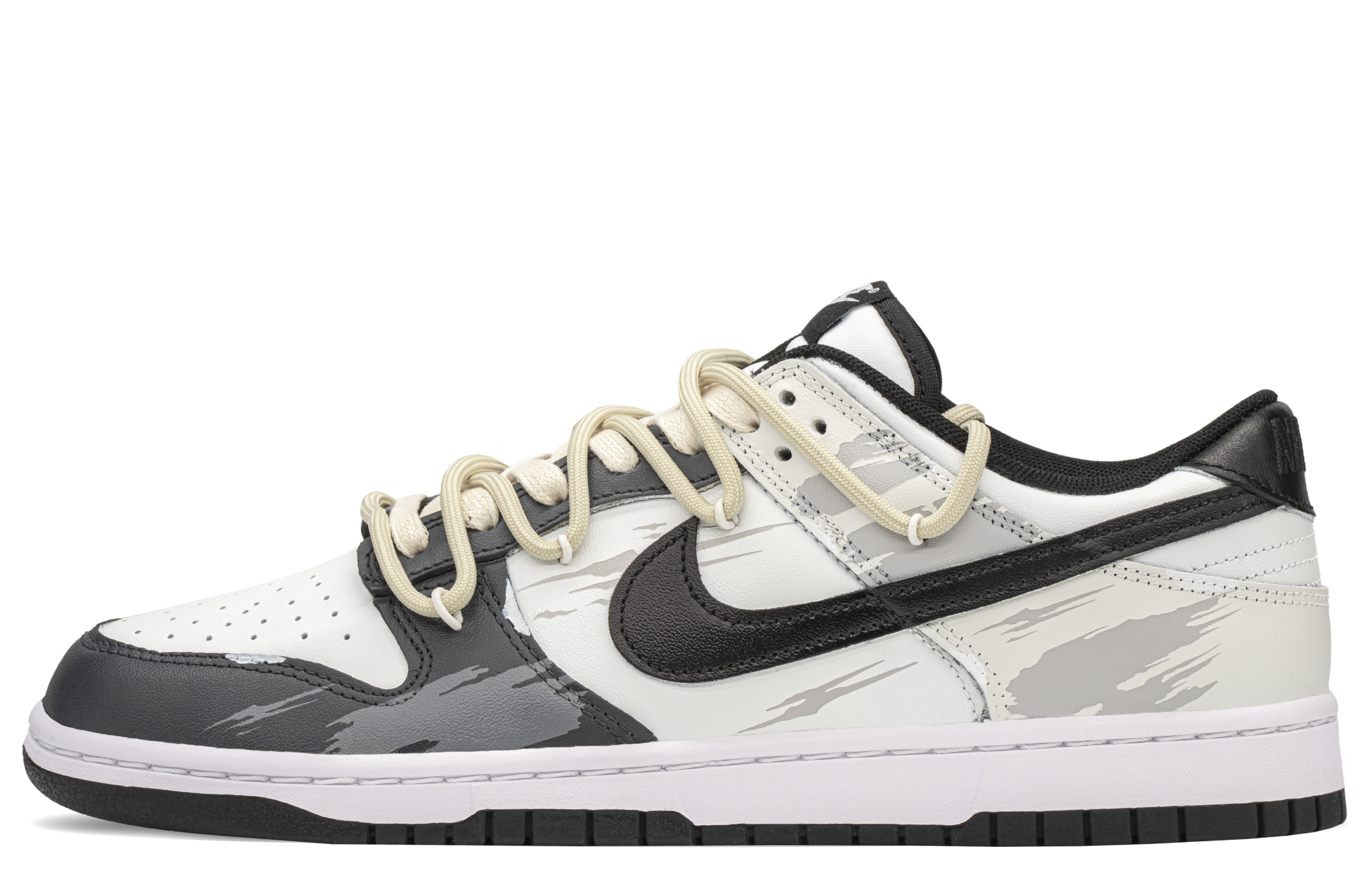 [Custom Shoes] Nike Dunk Low 'Graffiti Black Beige' 圖 2
