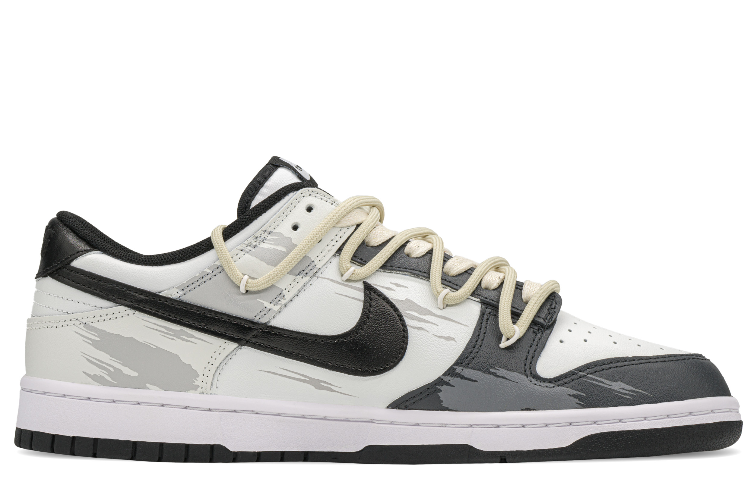 [Custom Shoes] Nike Dunk Low 'Graffiti Black Beige' 圖 3