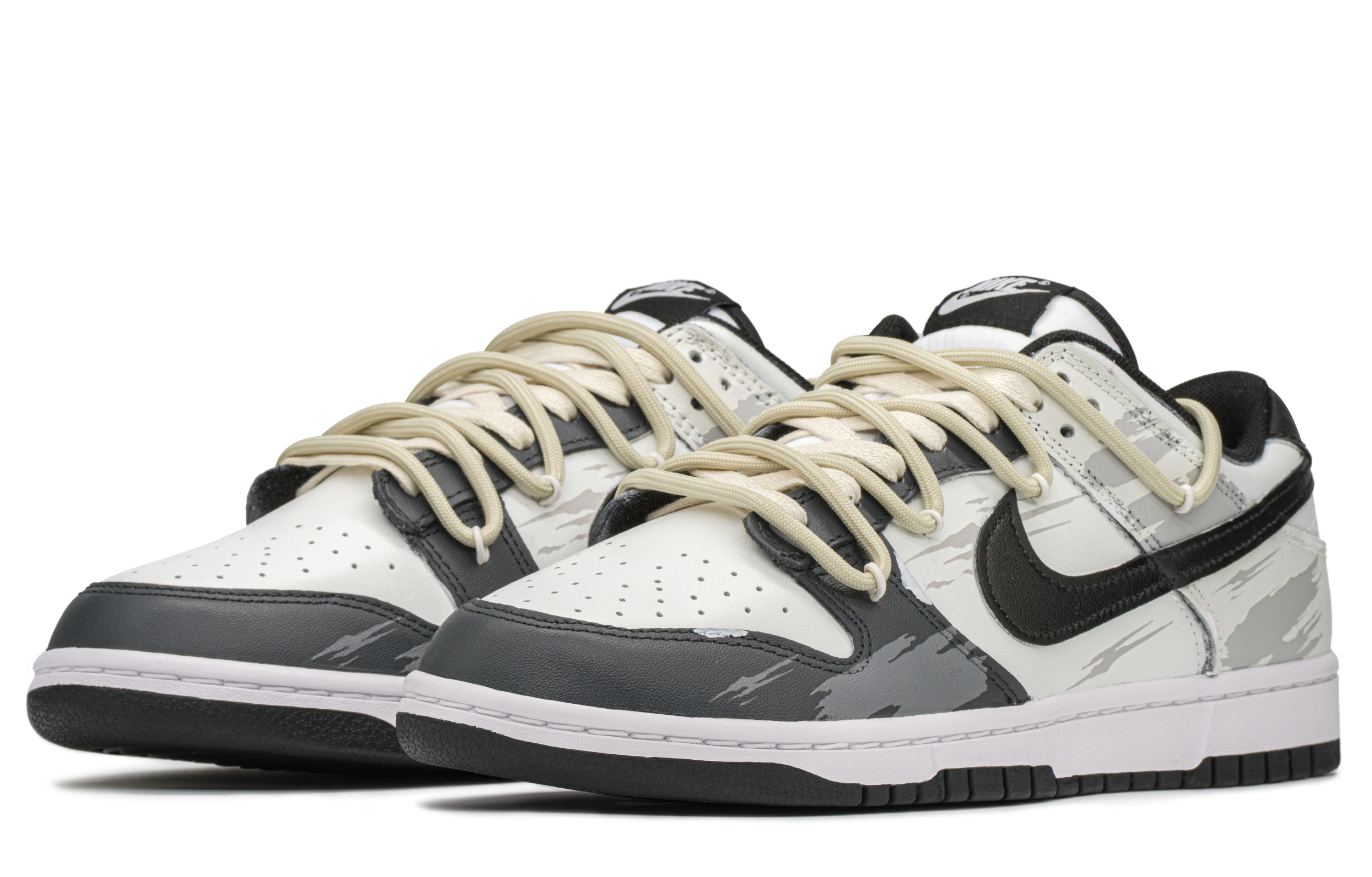 [Custom Shoes] Nike Dunk Low 'Graffiti Black Beige' 圖 4