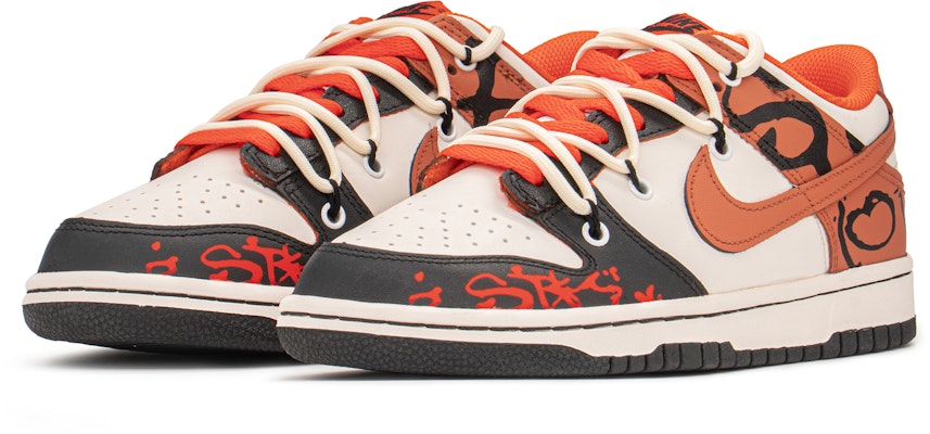 ナイキ ダンク LOW カスタム "落書き黒橙" (Nike Dunk LOW Custom "Graffiti Black Orange") DH9765-003(TeamA-DK女涂鸦泼墨) Lookbook ナイキ ダンク LOW カスタム "落書き黒橙" (Nike Dunk LOW Custom "Graffiti Black Orange") DH9765-003(TeamA-DK女涂鸦泼墨)