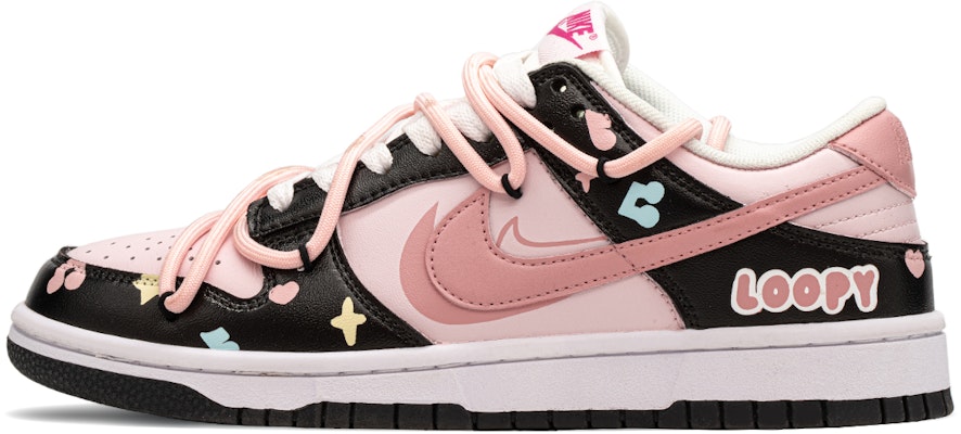 【訂製球鞋】Nike Dunk FZBB 主題 塗鴉 可愛 童趣 甜 低筒 板鞋 GS 黑粉 Buy 【訂製球鞋】Nike Dunk FZBB 主題 塗鴉 可愛 童趣 甜 低筒 板鞋 GS 黑粉