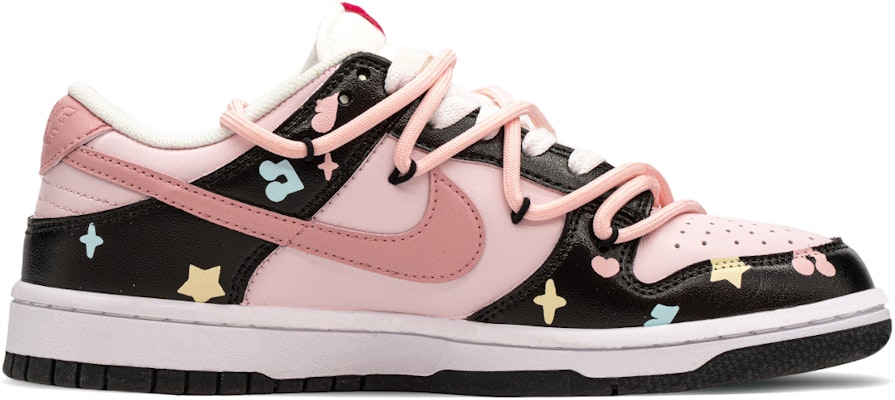 【訂製球鞋】Nike Dunk FZBB 主題 塗鴉 可愛 童趣 甜 低筒 板鞋 GS 黑粉 Lookbook 【訂製球鞋】Nike Dunk FZBB 主題 塗鴉 可愛 童趣 甜 低筒 板鞋 GS 黑粉