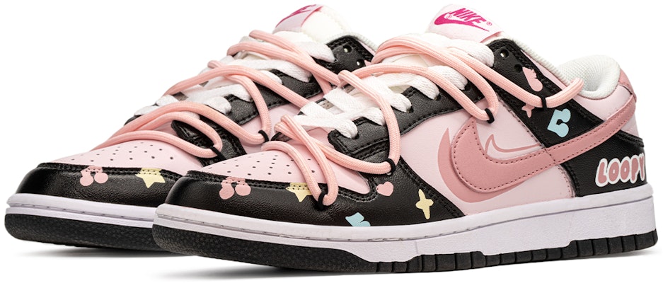 【訂製球鞋】Nike Dunk FZBB 主題 塗鴉 可愛 童趣 甜 低筒 板鞋 GS 黑粉 Shop 【訂製球鞋】Nike Dunk FZBB 主題 塗鴉 可愛 童趣 甜 低筒 板鞋 GS 黑粉