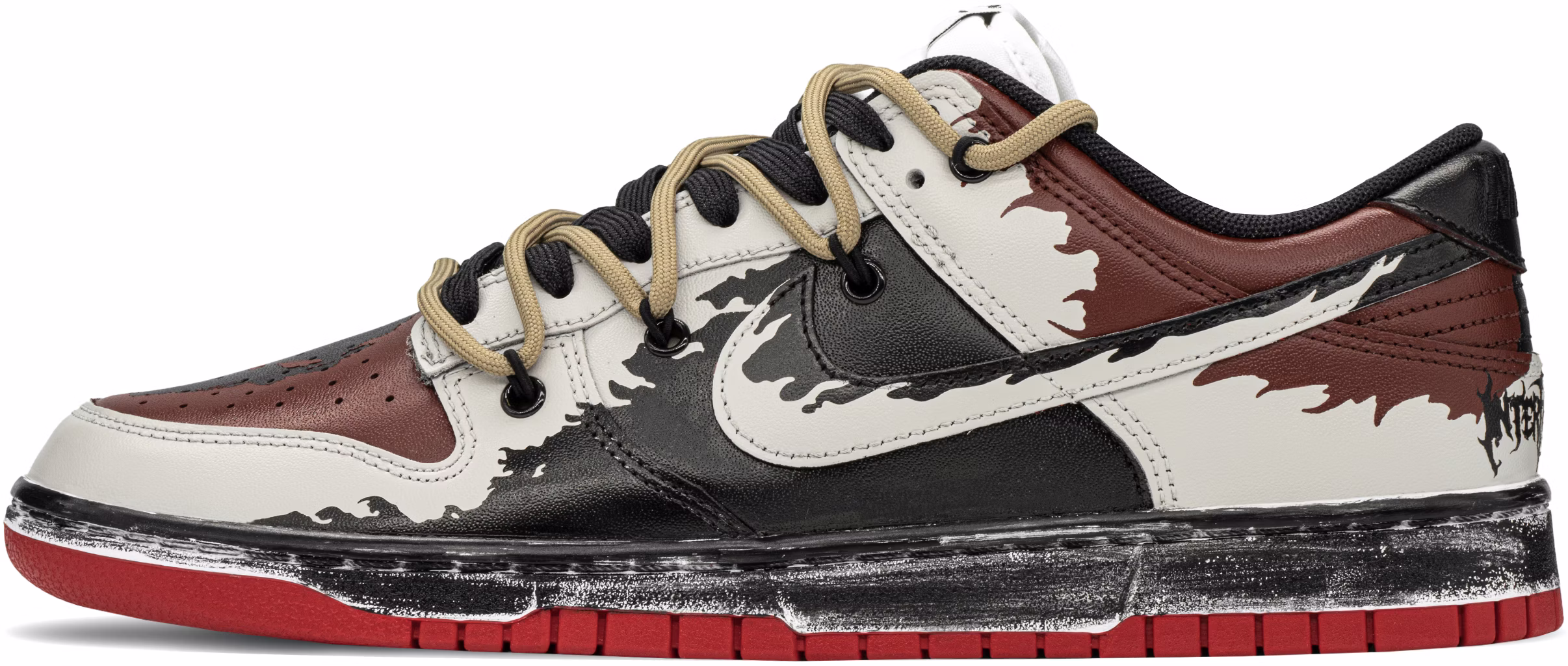 custom-shoes-nike-dunk-low-graffiti-black-red