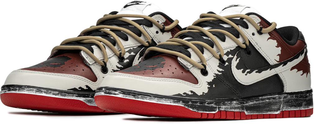 나이키 덩크 로우 '그라피티 블랙 레드' (커스텀) FD9762-061(TeamA-搞怪骨头) Shop 나이키 덩크 로우 '그라피티 블랙 레드' (커스텀) FD9762-061(TeamA-搞怪骨头)