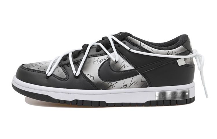 Buy [Zapatillas Personalizadas] Nike Dunk Low 'Graffiti Negro Blanco' DD1391-100(Team拾玖-酷黑晕染男S-BOX)