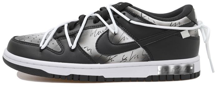custom-shoes-nike-dunk-low-graffiti-black-white