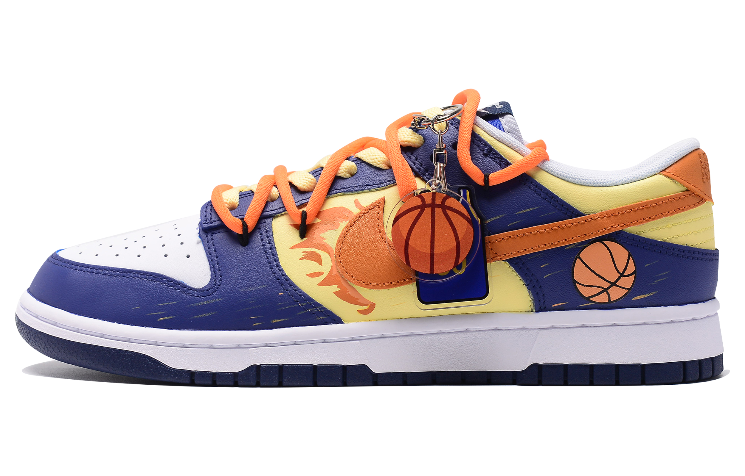 Order [Zapatillas Personalizadas] Nike Dunk Low 'Graffiti Azul-Naranja' FQ8826-100(Team242-热血篮球)
